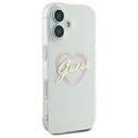 Guess Apple iPhone 16 plus hardcase IML Heart clear