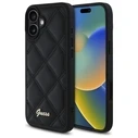 Guess Apple iPhone 16 Plus hardcase Quilted Metal Logo black