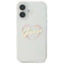Guess Apple iPhone 16 hardcase IML Heart clear
