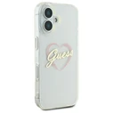 Guess Apple iPhone 16 hardcase IML Heart clear