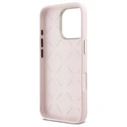 Guess Apple iPhone 16 Pro Max hardcase Silicone Script Metal Logo & Frame pink