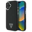 Guess Apple iPhone 16 hardcase Grained Triangle MagSafe black
