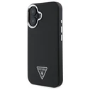 Guess Apple iPhone 16 hardcase Grained Triangle MagSafe black