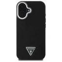Guess Apple iPhone 16 hardcase Grained Triangle MagSafe black
