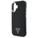 Guess Apple iPhone 16 hardcase Grained Triangle MagSafe black