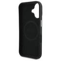 Guess Apple iPhone 16 hardcase Grained Triangle MagSafe black