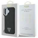 Guess Apple iPhone 16 hardcase Grained Triangle MagSafe black