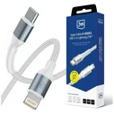 3MK Hyper Cable N-SERIES USB-C Lightning 50cm PD 3.0 9V/3A 27W white