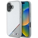 BMW Apple iPhone 16 hardcase M Carbon Tricolor Line MagSafe grey