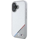 BMW Apple iPhone 16 hardcase M Carbon Tricolor Line MagSafe grey