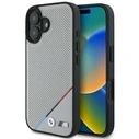 BMW Apple iPhone 16 hardcase M Perforated Tricolor Line MagSafe grey
