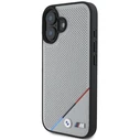 BMW Apple iPhone 16 hardcase M Perforated Tricolor Line MagSafe grey