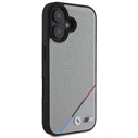 BMW Apple iPhone 16 hardcase M Perforated Tricolor Line MagSafe grey