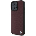 BMW Apple iPhone 16 Pro Max hardcase Sign Leather Diamond Metal Logo MagSafe red