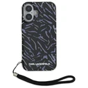 Karl Lagerfeld Apple iPhone 16 Plus Zebra With Cord purple