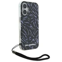 Karl Lagerfeld Apple iPhone 16 Plus Zebra With Cord purple