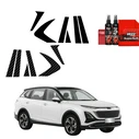 GrizzGlass BodyShield Black Car Pillars Protective Film Bestune T90 (2023-2026) [12in1]