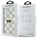 Karl Lagerfeld Apple iPhone 16 hardcase IML Karl Head Electroplated clear