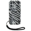 Karl Lagerfeld Apple iPhone 16 hardcase IML Zebra Pattern & Cord black