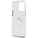 Karl Lagerfeld Apple iPhone 14 Pro hardcase IML Metal Karl&Choupette Head MagSafe white