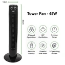 Ανεμιστήρας Δαπέδου GreenBlue Tower with remote control GB645