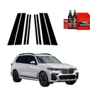 GrizzGlass BodyShield Black Car Pillars Protective Film BMW X7 G07 (2018-2022) [8in1]