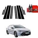 GrizzGlass BodyShield Black Car Pillars Protective Film Toyota Corolla Kombi (2019-2022) [12in1]