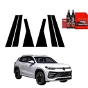 GrizzGlass BodyShield Black Car Pillars Protective Film Volkswagen Tayron (2025-2026) [6in1]