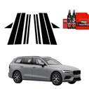 GrizzGlass BodyShield Black Car Pillars Protective Film Volvo V60 (2026) [10in1]
