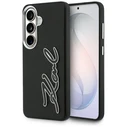 Karl Lagerfeld Grained Signature Metal Resin Logo Samsung Galaxy S26 black