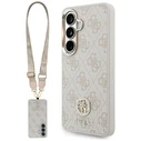 Guess 4G Big Rhinestone Triangle Strap MagSafe Samsung Galaxy S26 pink