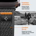 Spigen Athlex Air 2 Apple Watch 8 / 9 / 10 / 11 / SE / Ultra 44 / 45 / 46 / 49mm Active Black / Orange