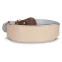 AMILA Natural Leather Weightlifting Belt Beige A Quality XL