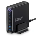 Tech-Protect DC240W-GAN 6-port Desktop Charger PD 240W / QC3.0 Black