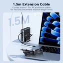 Tech-Protect DC240W-GAN 6-port Desktop Charger PD 240W / QC3.0 Black