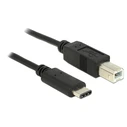 Καλώδιο USB Delock USB-C σε USB Type B 83328, 0.5m, μαύρο