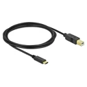 Καλώδιο USB-C Delock σε USB Type B 83330, 2m, μαύρο