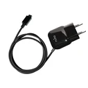 PURO Mini Travel Charger with a cable Micro USB (black)