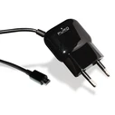 PURO Mini Travel Charger with a cable Micro USB (black)