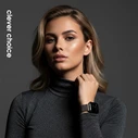 Crong Milano Steel Band Apple Watch 38/40/41/42 mm (graphite)