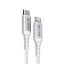 Crong Armor Link USB-C / Lightning Fast Charging MFi 150cm (white)