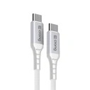 Crong Armor Link 60W PD 3A USB-C / USB-C 25cm (white)