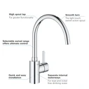Grohe Eurocosmo 32843002 Kitchen Sink Mixer Tap Chrome