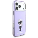 Karl Lagerfeld IML Aquarelle Karl & Choupette & Logo MagSafe Apple iPhone 17 Pro Max purple