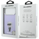 Karl Lagerfeld IML Aquarelle Karl & Choupette & Logo MagSafe Apple iPhone 17 Pro Max purple