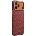 PITAKA Ultra-Slim Monogram MagSafe Apple iPhone 17 Pro Max red gold