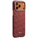 PITAKA Ultra-Slim Monogram MagSafe Apple iPhone 17 Pro red gold