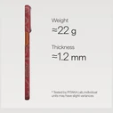 PITAKA Ultra-Slim Monogram MagSafe Apple iPhone 17 Pro red gold
