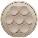 UNIQ Coehl Luna magnetic holder with a mirror and suction cup sandy color