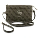 Guess 4G Big Logo clutch bag for phone brown